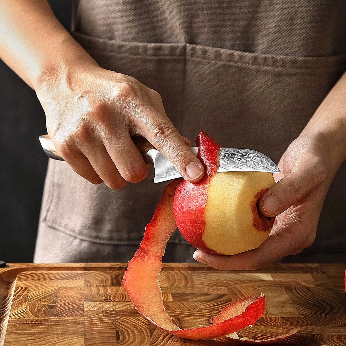 the gourmet line: damascus chef knife set