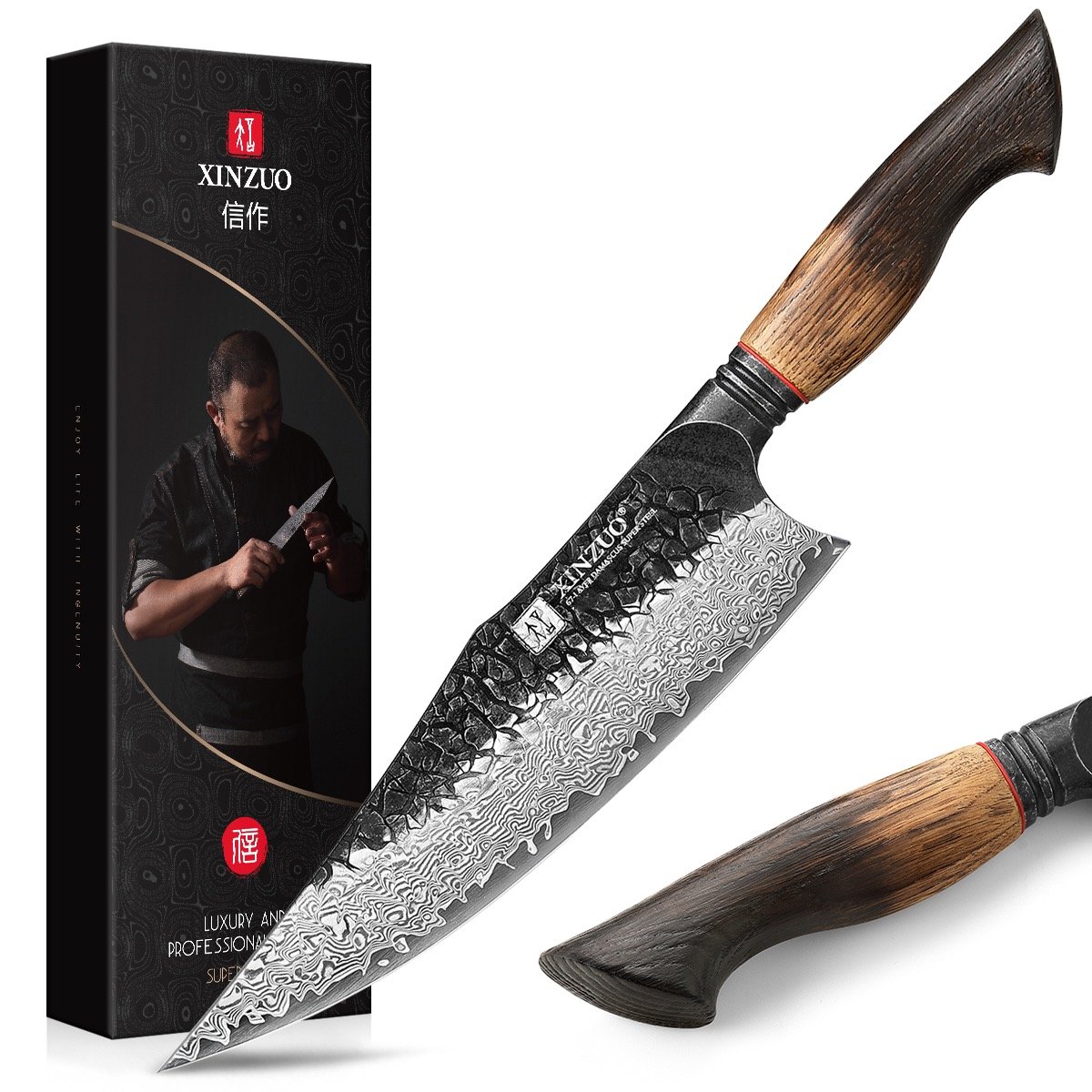 hand forged damascus gyuto/chef knife