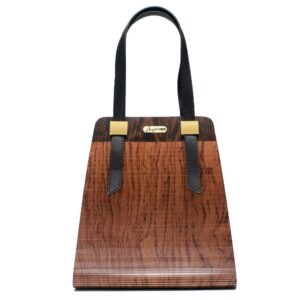 vintage handbag burma padauk wood
