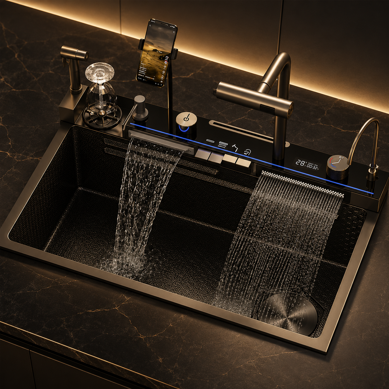 AwsomCrafts™ Smart Multifunction Waterfall Kitchen Sink - Image 7