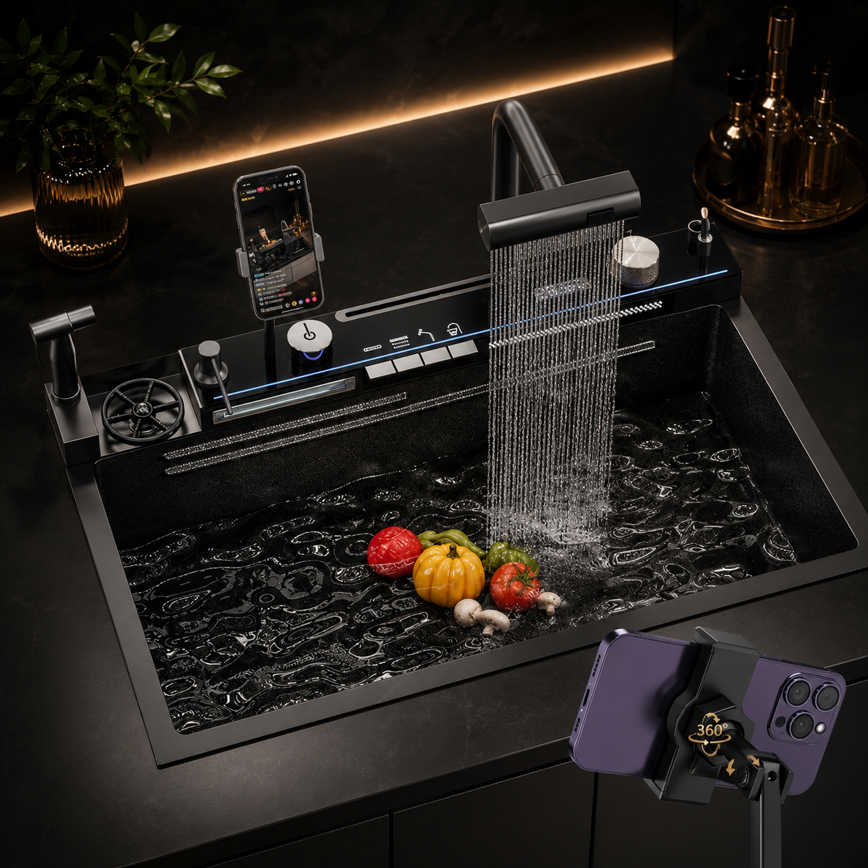 AwsomCrafts™ Smart Multifunction Waterfall Kitchen Sink - Image 4