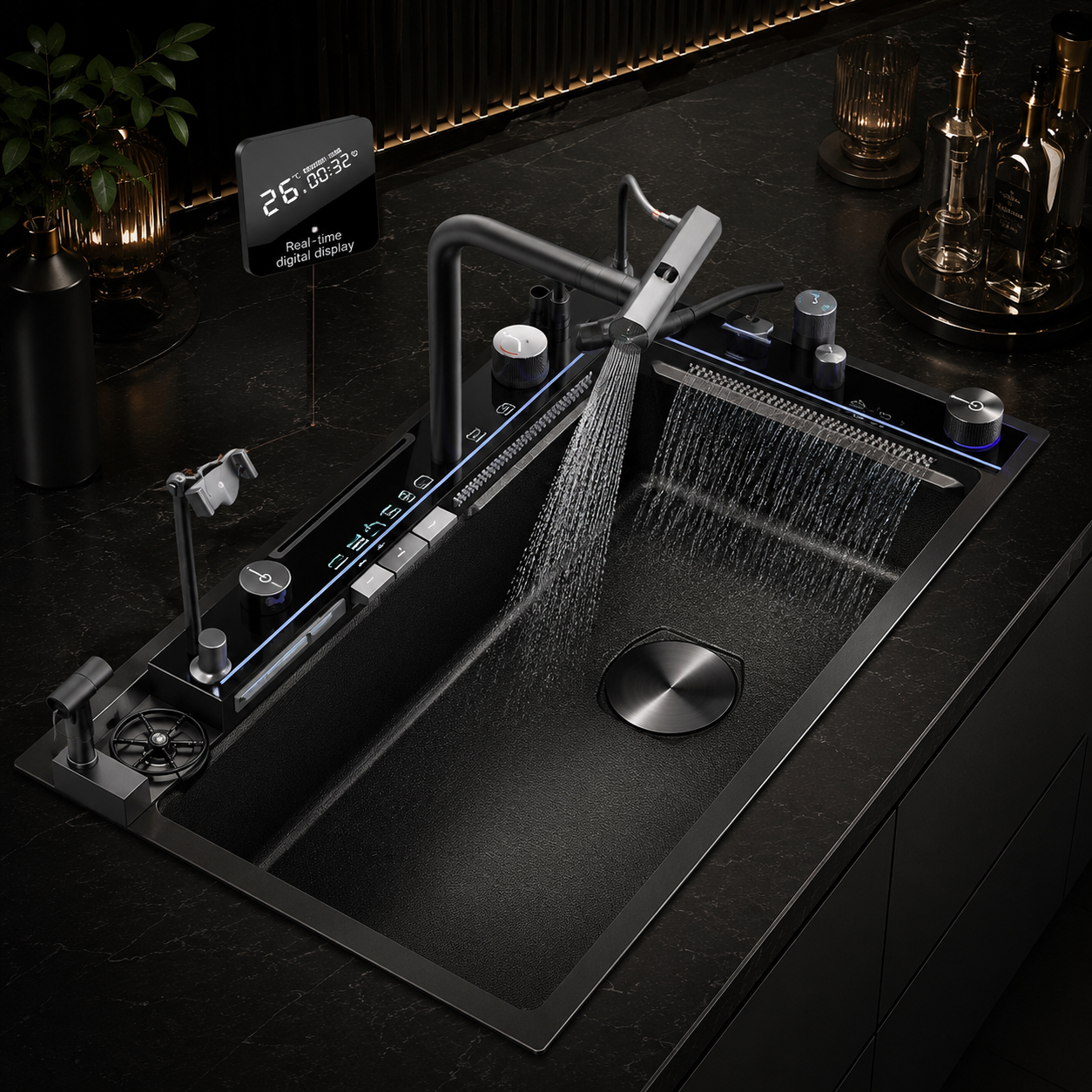 AwsomCrafts™ Smart Multifunction Waterfall Kitchen Sink - Image 3